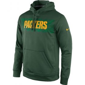 Wholesale Cheap Green Bay Packers Nike KO Speed Wordmark Performance Hoodie Green