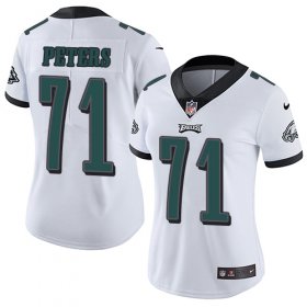 Wholesale Cheap Nike Eagles #71 Jason Peters White Women\'s Stitched NFL Vapor Untouchable Limited Jersey