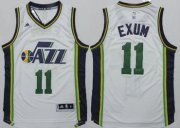 Wholesale Cheap Utah Jazz #11 Dante Exum Revolution 30 Swingman 2014 New White Jersey