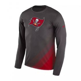 Wholesale Cheap Men\'s Tampa Bay Buccaneers Nike Gray Sideline Legend Prism Performance Long Sleeve T-Shirt