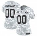 Cheap Women's San Francisco 49ers Active Player Custom 2024 F.U.S.E Arctic Camo Salute To Service Limited Stitched Jersey(Run Small)