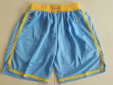 Wholesale Cheap Men's Los Angeles Lakers Nike Light Blue Swingman Basketball Shorts