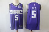 Wholesale Cheap Kings 5 De'Aaron Fox Purple Nike Swingman Jersey