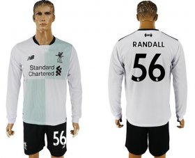 Wholesale Cheap Liverpool #56 Randall Away Long Sleeves Soccer Club Jersey