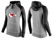 Wholesale Cheap Women's Nike Kansas City Chiefs Performance Hoodie Grey & Black