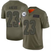 Wholesale Cheap Nike Rams #23 Cam Akers Camo Men's Stitched NFL Limited 2019 Salute To Service Jersey