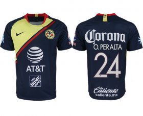 Wholesale Cheap America #24 O.Peralta Away Soccer Club Jersey