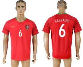 Wholesale Cheap Portugal #6 Carvalho Home Soccer Country Jersey