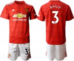 Wholesale Cheap Men 2020-2021 club Manchester United home 3 red Soccer Jerseys