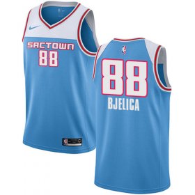 Wholesale Cheap Nike Kings #88 Nemanja Bjelica Blue NBA Swingman City Edition Jersey