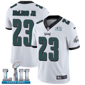 Wholesale Cheap Nike Eagles #23 Rodney McLeod Jr White Super Bowl LII Youth Stitched NFL Vapor Untouchable Limited Jersey