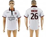 Wholesale Cheap OGC Nice #26 Vincent Away Soccer Club Jersey