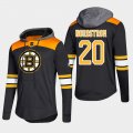 Wholesale Cheap Bruins #20 Joakim Nordstrom Black 2018 Pullover Platinum Hoodie