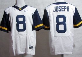 Wholesale Cheap West Virginia Mountaineers #8 Karl Joseph 2013 White Elite Jersey