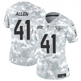 Cheap Women\'s Jacksonville Jaguars #41 Josh Hines-Allen 2024 F.U.S.E Arctic Camo Salute To Service Limited Stitched Football Jersey(Run Small)