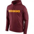 Wholesale Cheap Men's Washington Redskins Nike Burgundy Circuit Wordmark Essential Performance Pullover Hoodie