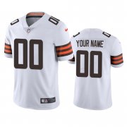 Wholesale Cheap Cleveland Browns Custom Men's Nike White 2020 Vapor Limited Jersey