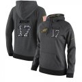 Wholesale Cheap NFL Women's Nike Philadelphia Eagles #17 Alshon Jeffery Stitched Black Anthracite Salute to Service Player Performance Hoodie