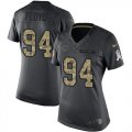 Wholesale Cheap Nike Bears #94 Leonard Floyd Black Women's Stitched NFL Limited 2016 Salute to Service Jersey