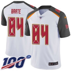 Wholesale Cheap Nike Buccaneers #84 Cameron Brate White Men\'s Stitched NFL 100th Season Vapor Untouchable Limited Jersey