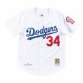 Cheap Men's Los Angeles Dodgers #34 Fernando Valenzuela White Stitched Baseball Jersey