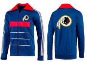 Wholesale Cheap NFL Washington Redskins Team Logo Jacket Blue_1