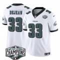 Cheap Men's Philadelphia Eagles #33 Cooper DeJean White 2024 New NFC East Champions F.U.S.E. Vapor Untouchable Limited Stitched Football Jersey