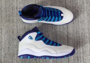 Wholesale Cheap Womens Jordan 10 Charlotte White/Light Purple-Blue