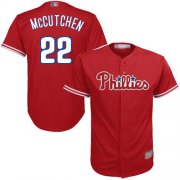 Wholesale Cheap Phillies #22 Andrew McCutchen Red Cool Base Stitched Youth MLB Jersey