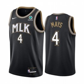 Wholesale Cheap Nike Hawks #4 Skylar Mays Black NBA Swingman 2020-21 City Edition Jersey