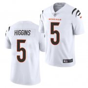 Wholesale Cheap Cincinnati Bengals #5 Tee Higgins White Vapor Untouchable Limited Stitched Jersey