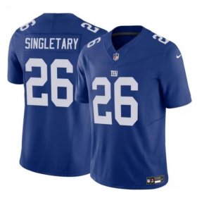 Cheap Men\'s New York Giants #26 Devin Singletary Blue 2023 F.U.S.E. Vapor Untouchable Limited Football Stitched Jersey