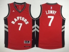 Wholesale Cheap Men\'s Toronto Raptors #7 Kyle Lowry Revolution 30 Swingman 2014 New Red Jersey