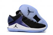 Wholesale Cheap Air Jordan 32 Low Shoes Black/Blue-White