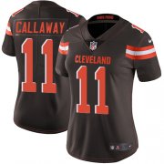 Wholesale Cheap Nike Browns #11 Antonio Callaway Brown Team Color Women's Stitched NFL Vapor Untouchable Limited Jersey