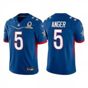 Wholesale Cheap Men's Dallas Cowboys #5 Bryan Anger 2022 Royal NFC Pro Bowl Stitched Jersey