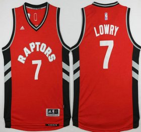 Wholesale Cheap Men\'s Toronto Raptors #7 Kyle Lowry Revolution 30 Swingman 2015-16 New Red Jersey