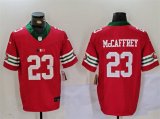 Cheap Men's San Francisco 49ers #23 Christian McCaffrey Red F.U.S.E. Mexico Vapor Limited Stitched Football Jersey