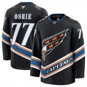 Cheap Men's Washington Capitals #77 TJ Oshie Black 2024-25 Alternate Stitched Hockey Jersey