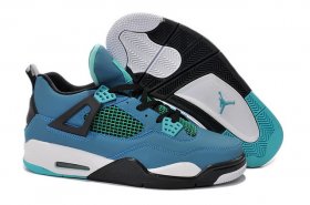 Wholesale Cheap Air Jordan 4 Retro Shoes Blue/green-balck-white