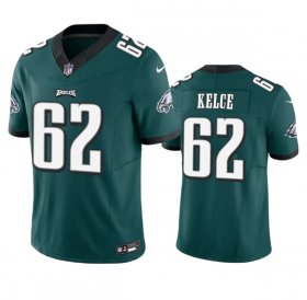 Cheap Men\'s Philadelphia Eagles #62 Jason Kelce Green 2023 F.U.S.E. Vapor Untouchable Limited Stitched Football Jersey