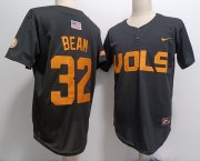 Cheap Men's Tennessee Volunteers #32 Drew Beam Black Pullover Cooperstown Stitched Nike Jersey