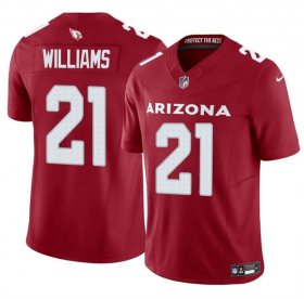 Cheap Men\'s Arizona Cardinals #21 Garrett Williams Red 2024 F.U.S.E. Vapor Untouchable Limited Stitched Jersey