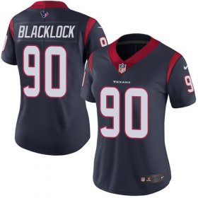 Wholesale Cheap Nike Texans #90 Ross Blacklock Navy Blue Team Color Women\'s Stitched NFL Vapor Untouchable Limited Jersey