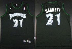 Wholesale Cheap Minnesota Timberwolves #21 Kevin Garnett Black Swingman Jersey