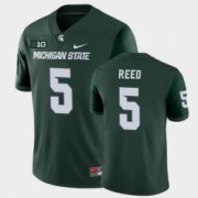 Wholesale Cheap Men Michigan State Spartans #5 Jayden Reed College Football Green Game Jersey