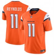 Cheap Men's Denver Broncos #11 Josh Reynolds Orange 2024 F.U.S.E. Vapor Limited Football Stitched Jersey