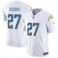 Cheap Men's Los Angeles Chargers #27 J.K. Dobbins White 2024 F.U.S.E Vapor Limited Stitched Football Jersey