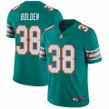 Wholesale Cheap Nike Dolphins #38 Brandon Bolden Aqua Green Alternate Men's Stitched NFL Vapor Untouchable Limited Jersey