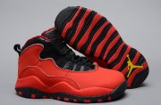 Wholesale Cheap Air Jordan 10 Retro Kids Shoes Red/black